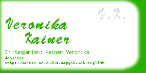 veronika kainer business card